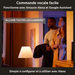 Philips Hue Ampoule Led Fonctionnelle|Luminaire Et Éclairage Connectés<2 ampoules connecté variable E27 GU10 350lm IP20 blanc chaud ou froid