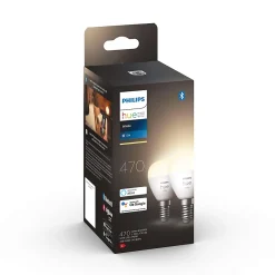 Philips Hue Ampoule Connectée|Luminaire Et Éclairage Connectés<2 ampoules LED connectée IP20 E14 470lm 5,7W blanc chaud