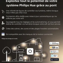 Philips Hue Luminaire Et Éclairage Connectés|Ampoule Gu10<2 ampoules LED connectée IP20 GU10 1100lm 11W blanc