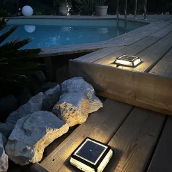 Clearance Lumisky 8 Balise solaires carrées QUADRY 12cm 60LM
