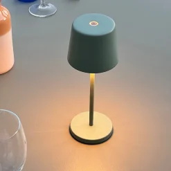 Best Lumisky 6 Lampes de table MINI KELLY Vert H22cm + base de chargement