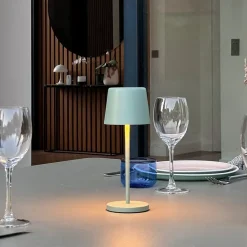 Best Lumisky 6 Lampes de table MINI KELLY Vert H22cm + base de chargement