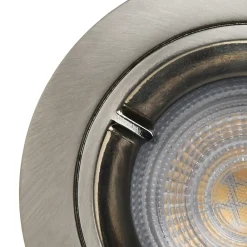 Discount GoodHome 3 spots encastrables Caius GU10 blanc neutre IP44 345lm 4.7W Ø8.5xH.10.1cm chrome