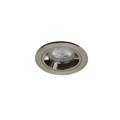 Discount GoodHome 3 spots encastrables Caius GU10 blanc neutre IP44 345lm 4.7W Ø8.5xH.10.1cm chrome