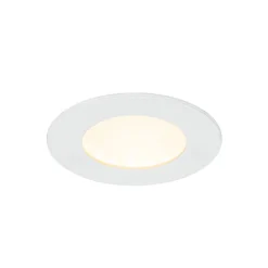 Clearance GoodHome 3 spots encastrables Karluk LED intégrée variation de blancs IP65 500lm 6.5W Ø8xH.2,4cm blanc