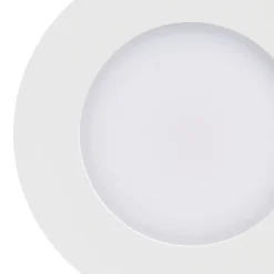 GoodHome Spot Encastrable|Spot Encastrable De Salle De Bains<3 spots encastrables Leavitt LED intégrée blanc chaud IP44 300lm 4.5W Ø8.5xH.4.7cm blanc