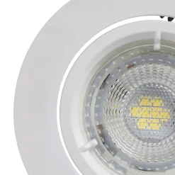 GoodHome 10 spots encastrables Salk GU10 blanc neutre IP20 450lm 4.9W Ø8.5xH.9.4cm blanc