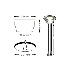 Decklinea Spot À Encastrer Et À Piquer Extérieur<10 Spots LED à Encastrer - RGB - Telecommande + Transformateur 30W - SOFIA - Plug & Play - Dimmable