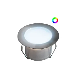 Decklinea Spot À Encastrer Et À Piquer Extérieur<10 Spots LED à Encastrer - RGB - Telecommande + Transformateur 30W - SIROS - Plug & Play - Dimmable