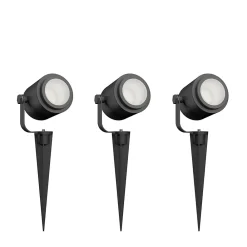 CALEX Luminaire Et Éclairage Connectés|Luminaire Et Éclairage Connectés<3 spots LED à piquer connectés Smart RGBW IP44 2,8W 390lm