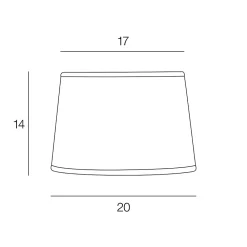 Corep Abat-Jour<Abat-jour cylindre Montara tissu feuillage Ø20cm