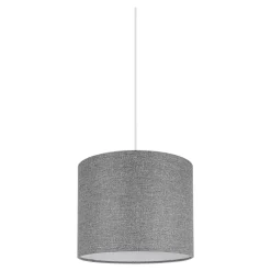 Best GoodHome Abat-jour rond Kpezin gris Ø20cm