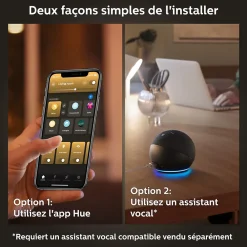 Best Philips Ampoule connectée dimmable Bluetooth Hue IP20 Flamme E14 300lm 4,5W blanc chaud