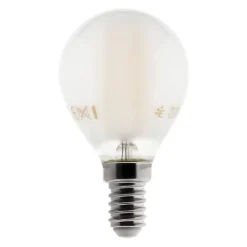 Zenitech Ampoule Connectée<Ampoule déco e filaments LED sphérique E14 4W - Blanc chaud - 400lm 2700K -