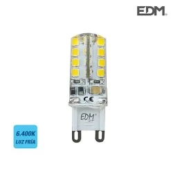 Sale EDM Ampoule LED - - G9 - 2,5W - 200 Lumens - 6400K - Série Silicone