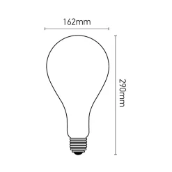Ampoule Décorative Led|Ampoule E27, Gros Culot À Visser<Ampoule LED à filament spirale spéciale E27 240lm 6W blanc chaud ⌀16,8 cm smokey