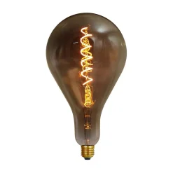 Ampoule Décorative Led|Ampoule E27, Gros Culot À Visser<Ampoule LED à filament spirale spéciale E27 240lm 6W blanc chaud ⌀16,8 cm smokey