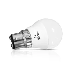 Miidex Lighting Ampoule B22, Culot À Baïonnette<Ampoule LED B22 G45 6W Blanc neutre 4000K 510lm 45x80mm