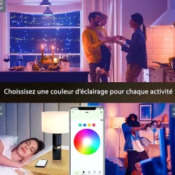 Silamp Ampoule B22, Culot À Baïonnette|Ampoule Led Fonctionnelle<Ampoule LED Connectée B22 8W WiFi RGBW -