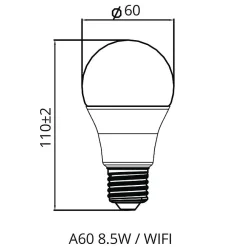 Best Silamp Ampoule LED Connectée Wifi E27 8.5W RGBW A60 (Pack de 10) -