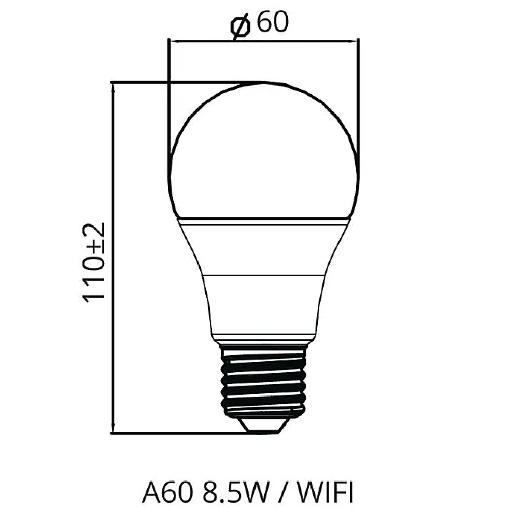 Best Silamp Ampoule LED Connectée Wifi E27 8.5W RGBW A60 (Pack de 10) -