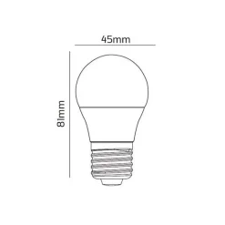 Best Silumen Ampoule LED Connectée Wifi E27 4.5W G45 RGBW - - Blanc