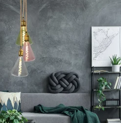 Hot Näve Ampoule LED 'DILLY' douille E27, 4 watts, métal et verre en vert