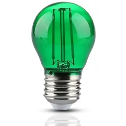Best Silamp Ampoule LED E27 Filament 2W G45 Vert -