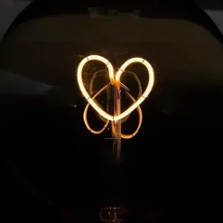Best Silumen Ampoule LED Filament Coeur G125 Globe Ambré - - E27 - 2W - Intérieur