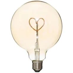 Best Silumen Ampoule LED Filament Coeur G125 Globe Ambré - - E27 - 2W - Intérieur