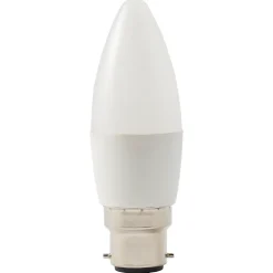 Diall Ampoule B22, Culot À Baïonnette<Ampoule LED flamme B22 470lm 4.2W = 40W Ø3.5cm blanc chaud