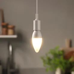 Diall Ampoule B22, Culot À Baïonnette<Ampoule LED flamme B22 470lm 4.2W = 40W Ø3.5cm blanc chaud
