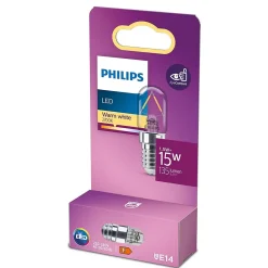 Best Philips Ampoule LED flamme filament transparente E14 135lm 1.5W = 15W IP20 blanc chaud