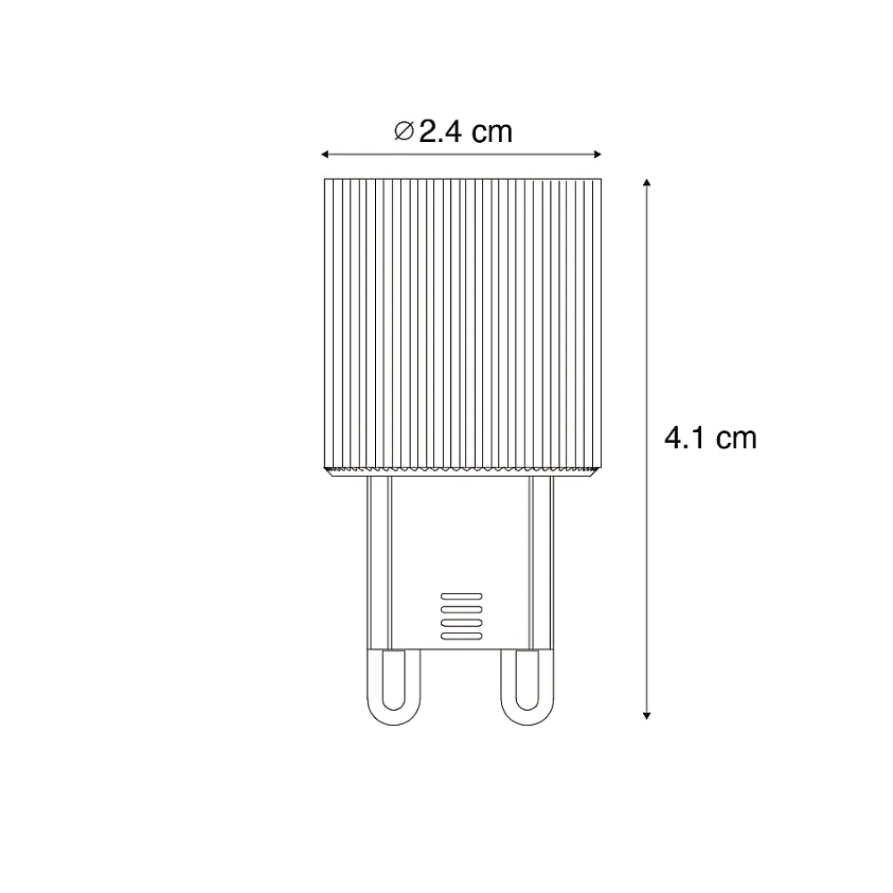 Clearance Luedd Ampoule LED G9 24mm Dimmable 3W 300 lm 2700K