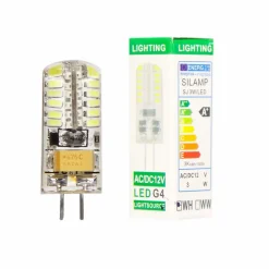 Discount Silamp Ampoule LED G4 12V 3W SMD2835 24LED 360 degrés - Blanc Froid 6000K - 8000K -