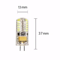 Discount Silamp Ampoule LED G4 12V 3W SMD2835 24LED 360 degrés (Pack de 10) - Blanc Neutre 4000K - 5500K -