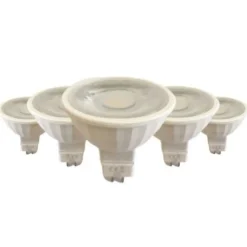 Sale Silamp Ampoule LED GU5.3 / MR16 12V 8W SMD 80 degrés (Pack de 5) - Blanc Neutre 4000K - 5500K -