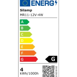 New Silamp Ampoule LED GU4 / MR11 4W 12V - Blanc Neutre 4000K - 5500K -