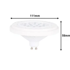 Silamp Ampoule Pour Spot|Ampoule Led Fonctionnelle<Ampoule LED GU10 AR111 15W 30 degrés - Blanc Neutre 4000K - 5500K -