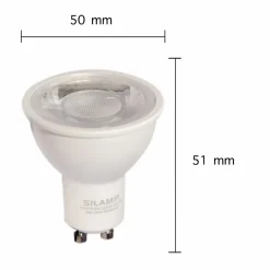Silamp Ampoule Pour Spot|Ampoule Led Fonctionnelle<Ampoule LED GU10 Dimmable 8W 220V SMD2835 PAR16 60 degrés - Blanc Froid 6000K - 8000K -