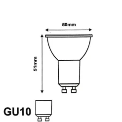 Best Silamp Ampoule LED GU10 7W 220V BLEU -
