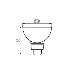 New Kanlux Ampoule LED MR16 - 7W - Blanc Chaud 3000K - 570lm - Spot 120