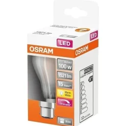Osram Ampoule B22, Culot À Baïonnette|Ampoule Led Fonctionnelle<Ampoule LED - Verre dépoli variable 12W b22 1521lm 2700K chaud