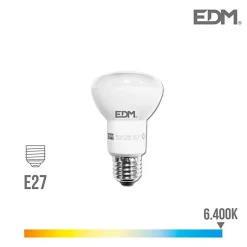 Outlet EDM Ampoule LED réflecteur R63 - - 7W 470 Lumens - E27 6400K lumière froide