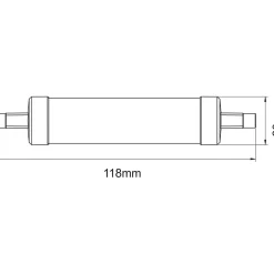 Discount Beneito & Faure Ampoule LED R7s Gradable 118mm 11W d.23mm 1280lumen 3000k