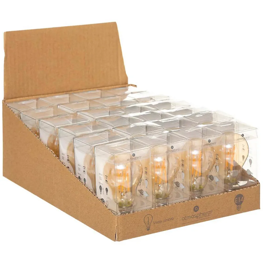 Atmosphera Créateur D'Intérieur Ampoule E14, Petit Culot À Visser<Ampoule LED Standard ambrée - filament droit E14 - Atmosphera