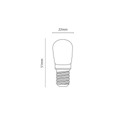 Alcapower Ampoule E14, Petit Culot À Visser<Ampoule LED T22 2W 3000K - Lampadine