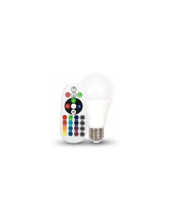 Ampoule Led Fonctionnelle|Ampoule E27, Gros Culot À Visser<Ampoule RGB E27 6W avec télécommande - Luminance