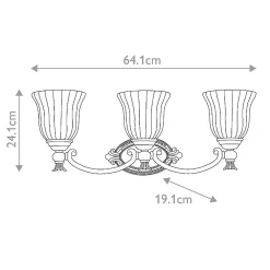 Best Elstead Lighting Applique de mirroir Francoise 3 lumières