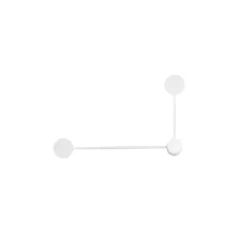 Affralux Applique Pour Salon|Applique Murale Pour Cuisine<Applique Eclipsia Blanche - 325x520x64mm 2xGX53 - Applique métal deux bras - Bras long à gauche